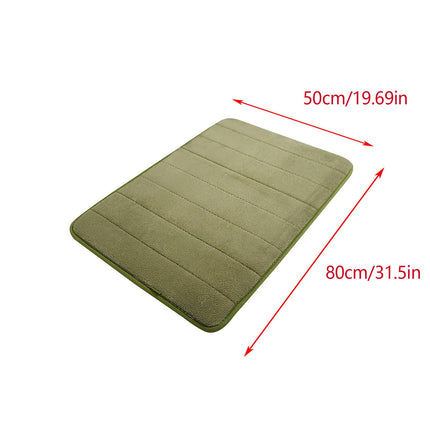 Tyidzon Soft Absorbent Bath Mat Non Slip Bathroom Rugs Quick Dry Washable Bathroom Rug for Home Bathroom Entrance Shower Floor 20 x 32 Inch Green.