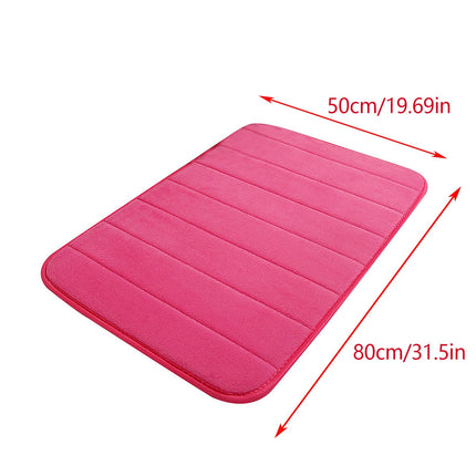 Tyidzon Soft Absorbent Bath Mat Non Slip Bathroom Rugs Quick Dry Washable Bathroom Rug for Home Bathroom Entrance Shower Floor 20 x 32 Inch Hot Pink.