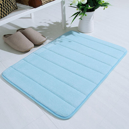 Tyidzon Soft Absorbent Bath Mat Non Slip Bathroom Rugs Quick Dry Washable Bathroom Rug for Home Bathroom Entrance Shower Floor 20 x 32 Inch Light blue.