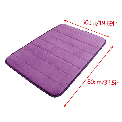Tyidzon Soft Absorbent Bath Mat Non Slip Bathroom Rugs Quick Dry Washable Bathroom Rug for Home Bathroom Entrance Shower Floor 20 x 32 Inch Purple.