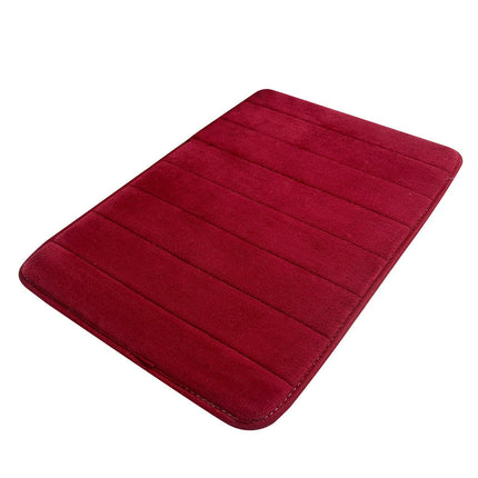 Tyidzon Soft Absorbent Bath Mat Non Slip Bathroom Rugs Quick Dry Washable Bathroom Rug for Home Bathroom Entrance Shower Floor 20 x 32 Inch Red.