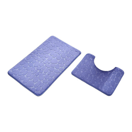 Clearance Under $5 Boovnll Bathroom Rugs Set 2 Piece, Super Absorbent & Soft Non-Slip Velvet Toilet Rug & Bath Mat, Quickly Dry Thicken Bath Mats for Bathroom, Kitchen, Door Mat, Bathroom Mat A.