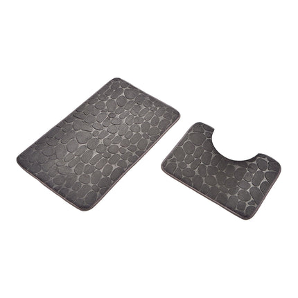 Clearance Under $5 Boovnll Bathroom Rugs Set 2 Piece, Super Absorbent & Soft Non-Slip Velvet Toilet Rug & Bath Mat, Quickly Dry Thicken Bath Mats for Bathroom, Kitchen, Door Mat, Bathroom Mat F.