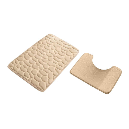 Clearance Under $5 Boovnll Bathroom Rugs Set 2 Piece, Super Absorbent & Soft Non-Slip Velvet Toilet Rug & Bath Mat, Quickly Dry Thicken Bath Mats for Bathroom, Kitchen, Door Mat, Bathroom Mat G.
