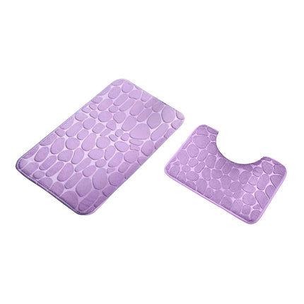 Clearance Under $5 Boovnll Bathroom Rugs Set 2 Piece, Super Absorbent & Soft Non-Slip Velvet Toilet Rug & Bath Mat, Quickly Dry Thicken Bath Mats for Bathroom, Kitchen, Door Mat, Bathroom Mat I.