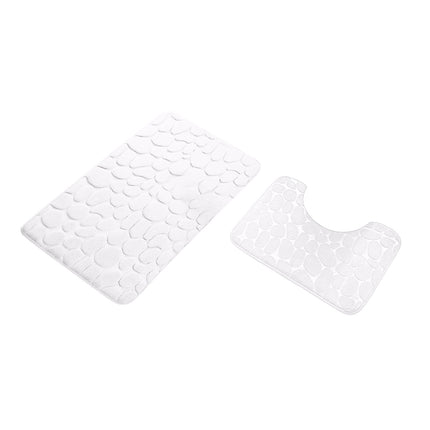 Clearance Under $5 Boovnll Bathroom Rugs Set 2 Piece, Super Absorbent & Soft Non-Slip Velvet Toilet Rug & Bath Mat, Quickly Dry Thicken Bath Mats for Bathroom, Kitchen, Door Mat, Bathroom Mat N.