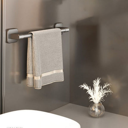 Tyidzon Hand Towel Bar 12" Stainless Steel Heavy Duty Towel Racks for Bathroom Wall Mounted, Home Decor Space-Saving Towel Rod Gray.