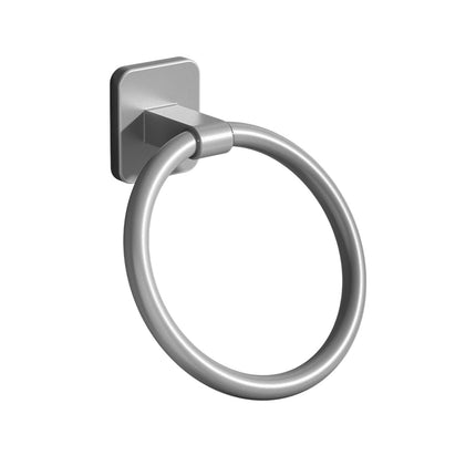 Tyidzon Towel Ring No Drill Bathroom Bathroom Towel Rack Round Towel Racks for Bathroom, Small Size Hand Towel Hanging Rod Rag Towel Rack Black.