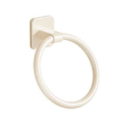 Tyidzon Towel Ring No Drill Bathroom Bathroom Towel Rack Round Towel Racks for Bathroom, Small Size Hand Towel Hanging Rod Rag Towel Rack, Black White.
