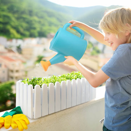 Dmlowu Watering Can 700ml Plastic Kids Watering Can Light-Weight Watering Can Indoor Plants for Artificial Plants Outdoor Garden Flowers Live Plants, Sturdy Gardening Watering Can for Kids Blue.