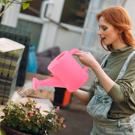 Dmlowu Watering Can 700ml Plastic Kids Watering Can Light-Weight Watering Can Indoor Plants for Artificial Plants Outdoor Garden Flowers Live Plants, Sturdy Gardening Watering Can for Kids Pink.