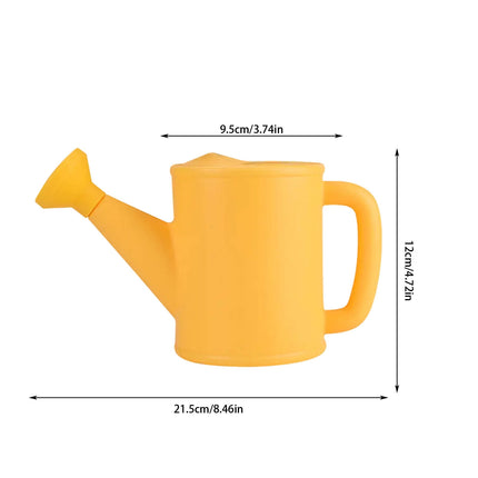 Dmlowu Watering Can 700ml Plastic Kids Watering Can Light-Weight Watering Can Indoor Plants for Artificial Plants Outdoor Garden Flowers Live Plants, Sturdy Gardening Watering Can for Kids Yellow.