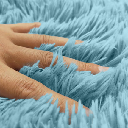 PALIFEUR Tie-Dye Bathroom Rugs Sets, Non-Slip Bath Mat Set 5 Piece, Soft Comfortable Washable Bathroom Mat Set, Quicker Dry Bathroom Rug with Toilet Rug Blue.
