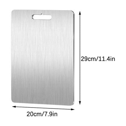 PALIFEUR Cutting Board Non Toxic Steel Cutting Boards for Kitchen, Different Sizes & Non Slip Handles, Servicealbe Non Stick Chopping Board B.