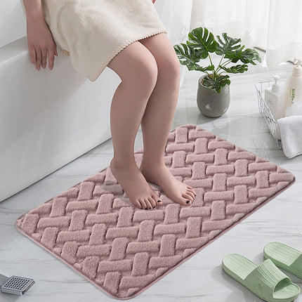 PALIFEUR Bathroom Rugs, Extra Soft Absorbent Bath Rugs, 15.7"x23.6" Quicker Dry Washable Bath Mat for Bathroom, Tub and Shower, Non-Slip Bathroom Rug Pink.