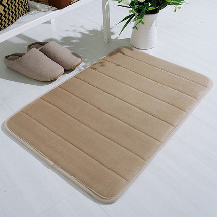 Dmlowu Bathroom Rugs - Ultra Absorbent Non-Slip Floor Bath Mat, Super Soft Shower Mat for Bath Tub, Machine Washable 16x24" (Brown) #A-Khaki.