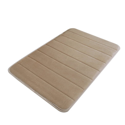 Dmlowu Bathroom Rugs - Ultra Absorbent Non-Slip Floor Bath Mat, Super Soft Shower Mat for Bath Tub, Machine Washable 16x24" (Brown) #A-Khaki.