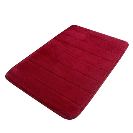 Dmlowu Bathroom Rugs - Ultra Absorbent Non-Slip Floor Bath Mat, Super Soft Shower Mat for Bath Tub, Machine Washable 16x24" (Brown) #A-Red.