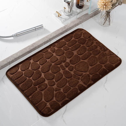 Dmlowu Bathroom Rugs - Ultra Absorbent Non-Slip Floor Bath Mat, Super Soft Shower Mat for Bath Tub, Machine Washable 16x24" (Brown) #B-Coffee.