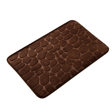 Dmlowu Bathroom Rugs - Ultra Absorbent Non-Slip Floor Bath Mat, Super Soft Shower Mat for Bath Tub, Machine Washable 16x24" (Brown) #B-Coffee.