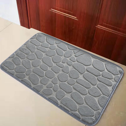 Dmlowu Bathroom Rugs - Ultra Absorbent Non-Slip Floor Bath Mat, Super Soft Shower Mat for Bath Tub, Machine Washable 16x24" (Brown) #B-Gray.