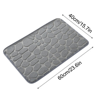 Dmlowu Bathroom Rugs - Ultra Absorbent Non-Slip Floor Bath Mat, Super Soft Shower Mat for Bath Tub, Machine Washable 16x24" (Brown) #B-Gray.