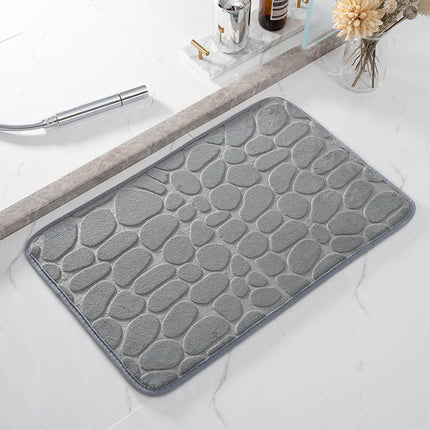 Dmlowu Bathroom Rugs - Ultra Absorbent Non-Slip Floor Bath Mat, Super Soft Shower Mat for Bath Tub, Machine Washable 16x24" (Brown) #B-Gray.
