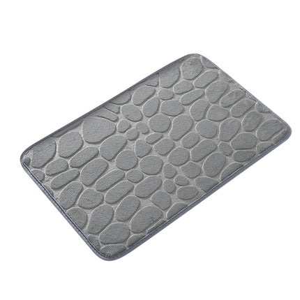 Dmlowu Bathroom Rugs - Ultra Absorbent Non-Slip Floor Bath Mat, Super Soft Shower Mat for Bath Tub, Machine Washable 16x24" (Brown) #B-Gray.