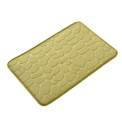 Dmlowu Bathroom Rugs - Ultra Absorbent Non-Slip Floor Bath Mat, Super Soft Shower Mat for Bath Tub, Machine Washable 16x24" (Brown) #B-Green.