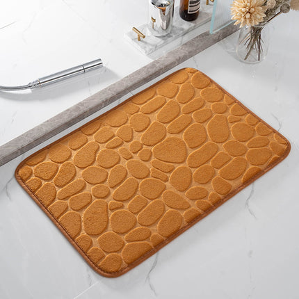 Dmlowu Bathroom Rugs - Ultra Absorbent Non-Slip Floor Bath Mat, Super Soft Shower Mat for Bath Tub, Machine Washable 16x24" (Brown) #B-Khaki.