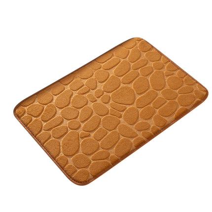 Dmlowu Bathroom Rugs - Ultra Absorbent Non-Slip Floor Bath Mat, Super Soft Shower Mat for Bath Tub, Machine Washable 16x24" (Brown) #B-Khaki.
