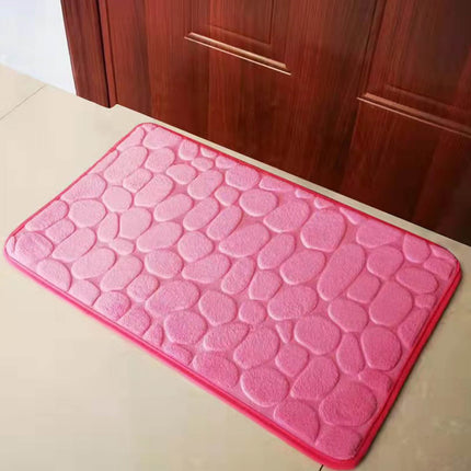 Dmlowu Bathroom Rugs - Ultra Absorbent Non-Slip Floor Bath Mat, Super Soft Shower Mat for Bath Tub, Machine Washable 16x24" (Brown) #B-Pink.