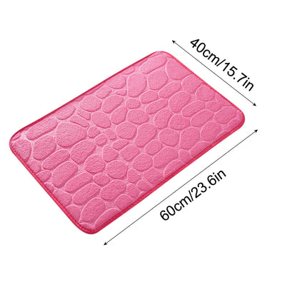 Dmlowu Bathroom Rugs - Ultra Absorbent Non-Slip Floor Bath Mat, Super Soft Shower Mat for Bath Tub, Machine Washable 16x24" (Brown) #B-Pink.