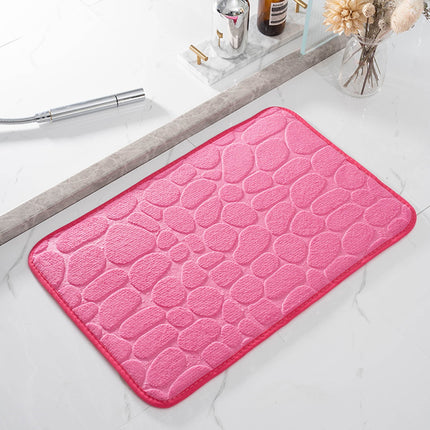 Dmlowu Bathroom Rugs - Ultra Absorbent Non-Slip Floor Bath Mat, Super Soft Shower Mat for Bath Tub, Machine Washable 16x24" (Brown) #B-Pink.