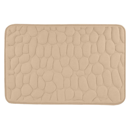 Dmlowu Bathroom Rugs - Ultra Absorbent Non-Slip Floor Bath Mat, Super Soft Shower Mat for Bath Tub, Machine Washable 16x24" (Brown) #C-Beige.