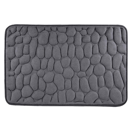 Dmlowu Bathroom Rugs - Ultra Absorbent Non-Slip Floor Bath Mat, Super Soft Shower Mat for Bath Tub, Machine Washable 16x24" (Brown) #C-Dark Gray.