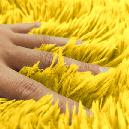 PALIFEUR Bathroom Rugs Sets, Non-Slip Bath Mat Set 3 Piece, Soft Comfortable Washable Bathroom Mat Set, Quicker Dry Bathroom Rug with Toilet Rug Yellow.