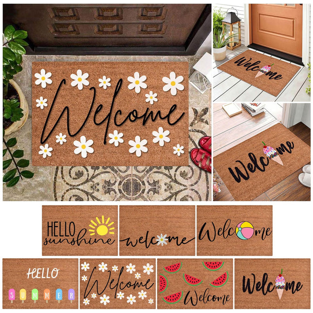 16x24 inch Doormats for Outdoor Entrance Home Waterproof Floor Mat Outdoor Rug Front Door Spring Mat Floor Decor Outdoor Summer Decor Spring Rugs Mat for Front Door Outside Outdoor Porch Mat Doormat6.
