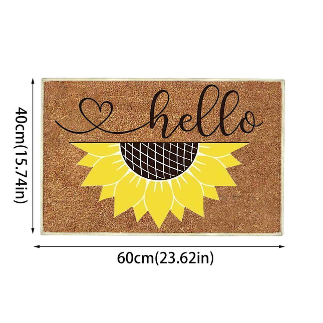 16x24 inch Doormats for Outdoor Entrance Home Waterproof Floor Mat Outdoor Rug Front Door Spring Mat Floor Decor Outdoor Summer Decor Spring Rugs Mat for Front Door Outside Outdoor Porch Mat Green.