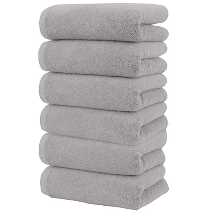 Clearance! PALIFEUR 6 Pcs Cotton Towels Soft Bath Towels, Highly Absorbent Towels for Bathroom Kitchen Gym, Quickly-Dry Towel Set, 13x30 Inch Gray.