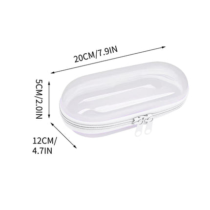 Tyidzon Pencil Pouch, Pencil Bags with Zipper, Pencil Case Pouch Storage Pens, Markers, Crayons Supplies White.