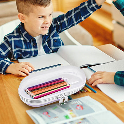 Tyidzon Pencil Pouch, Pencil Bags with Zipper, Pencil Case Pouch Storage Pens, Markers, Crayons Supplies White.