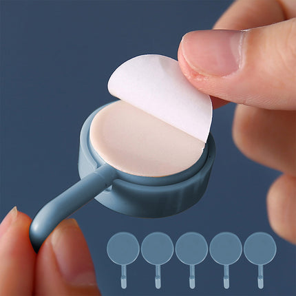 Clearance! PALIFEUR 12 Pcs Wall Hooks for Hanging, Circle Heavy Duty Hook, Self Adhesive Waterproof Transparent Towel Hooks, Adhesive Hooks for Bathroom Kitchen Home Wall White.