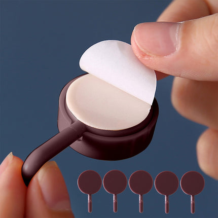 Clearance! PALIFEUR 12 Pcs Wall Hooks for Hanging, Circle Heavy Duty Hook, Self Adhesive Waterproof Transparent Towel Hooks, Adhesive Hooks for Bathroom Kitchen Home Wall Wine.
