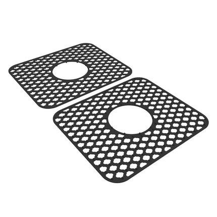 PALIFEUR Sink Protectors for Kitchen Sink, Silicone Kitchen Sink Mat, 13.6" x 15.6" Sink Mat Protects Sink from Stains, Damage, Scratches, Dishwasher Safe Sink Grids, Sink Mat, for Kitchen Black.