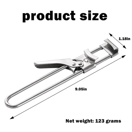 1 Counts Jar Opener for Weak Hands, Multifunctional Adjustable Can Opener, Stainless Steel Jar Lid Opener Bottle Opener Tool for Seniors with Arthritis, Manual Jar Gripper for Kitchen.