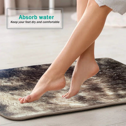 Tyidzon 5Pc Bath Mats for Bathroom, Quick-Dry Bathroom Rugs Sets Washable Non-Slip Bath Mat Ultra Soft Absorbent with U-Shaped Toilet for Bathroom, Tub, Shower, Gray 02-Brown.