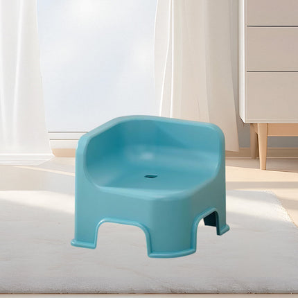 Wzzjkit Bathroom Small Stool Plastic Stool Children's Stool Home Stepping Non Slip Thickened Plastic Stool Baby Low Stool Bathing Stool Blue.