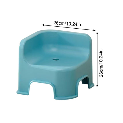 Wzzjkit Bathroom Small Stool Plastic Stool Children's Stool Home Stepping Non Slip Thickened Plastic Stool Baby Low Stool Bathing Stool Blue.