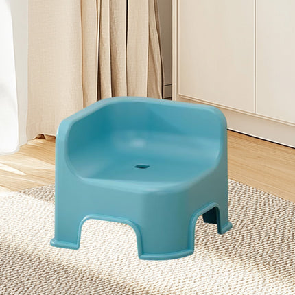 Wzzjkit Bathroom Small Stool Plastic Stool Children's Stool Home Stepping Non Slip Thickened Plastic Stool Baby Low Stool Bathing Stool Blue.